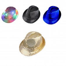 Sequin LED Fedora Hat Sequin LED Fedora Hat