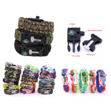 Multifunction Survival Paracord Bracelet