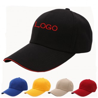 Six Panel Pure Color Unisex Cotton Baseball Caps