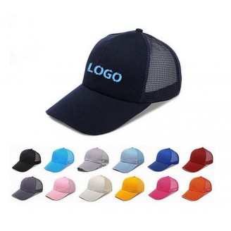 Washed chino & mesh back cap